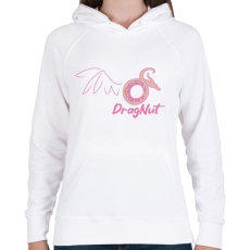 PRINTFASHION Sárkányfánk - Női kapucnis pulóver - Fehér