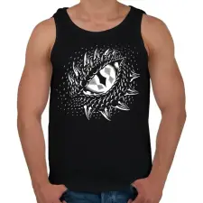 PRINTFASHION Sárkányszem - Férfi atléta - Fekete atléta, trikó