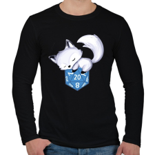 PRINTFASHION Sarki róka D20 - Férfi hosszú ujjú póló - Fekete férfi póló