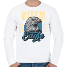 PRINTFASHION Sas 01 - American Eagle - Férfi pulóver - Fehér férfi pulóver, kardigán