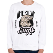 PRINTFASHION Sas 02 - American Eagle - Gyerek pulóver - Fehér gyerek pulóver, kardigán