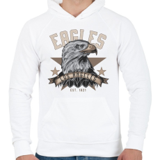 PRINTFASHION Sas 04 - Los Angeles Eagles - Férfi kapucnis pulóver - Fehér