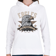 PRINTFASHION Sas 04 - Los Angeles Eagles - Női kapucnis pulóver - Fehér