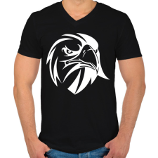 PRINTFASHION Sas /1 - Férfi V-nyakú póló - Fekete férfi póló