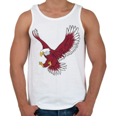 PRINTFASHION Sas - Bold eagle - Férfi atléta - Fehér