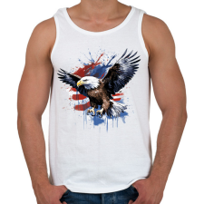 PRINTFASHION Sas - Férfi atléta - Fehér atléta, trikó