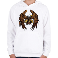 PRINTFASHION Sas - Gyerek kapucnis pulóver - Fehér gyerek pulóver, kardigán