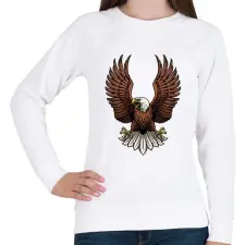 PRINTFASHION Sas - Női pulóver - Fehér női pulóver, kardigán
