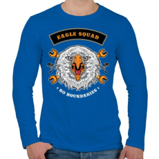 PRINTFASHION Sas osztag - Férfi hosszú ujjú póló - Királykék