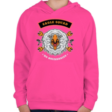 PRINTFASHION Sas osztag - Gyerek kapucnis pulóver - Fukszia