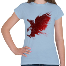 PRINTFASHION Sastámadás - Női póló - Világoskék