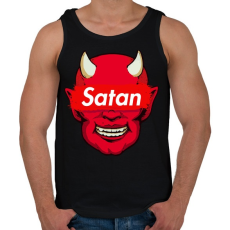 PRINTFASHION Satan - Férfi atléta - Fekete