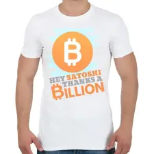 PRINTFASHION satoshi - Férfi póló - Fehér férfi póló