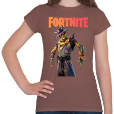 PRINTFASHION Scarecrow Fortnite - Női póló - Mogyoróbarna női póló