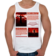 PRINTFASHION Scarecrow horror - Férfi atléta - Fehér