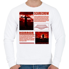 PRINTFASHION Scarecrow horror - Férfi pulóver - Fehér férfi pulóver, kardigán