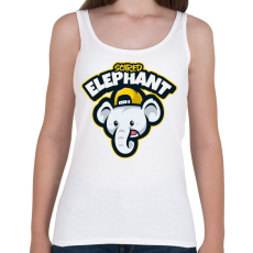 PRINTFASHION scared elephant - Női atléta - Fehér