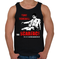 PRINTFASHION scarface - Férfi atléta - Fekete
