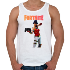PRINTFASHION Scarlet Defender Fortnite - Férfi atléta - Fehér atléta, trikó