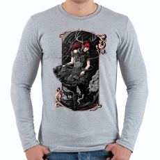 PRINTFASHION Scarlet - Férfi hosszú ujjú póló - Sport szürke