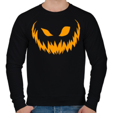 PRINTFASHION Scary face - Férfi pulóver - Fekete