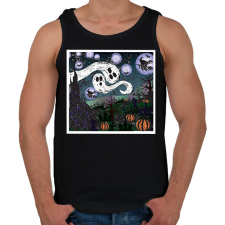 PRINTFASHION scary night - Férfi atléta - Fekete atléta, trikó