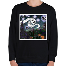PRINTFASHION scary night - Gyerek pulóver - Fekete gyerek pulóver, kardigán