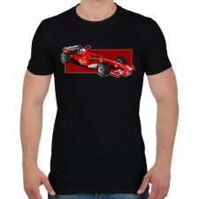 PRINTFASHION Schumacher - Férfi póló - Fekete férfi póló