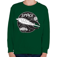 PRINTFASHION Sci-fi jelvény - Gyerek pulóver - Sötétzöld