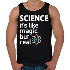 PRINTFASHION Science - Férfi atléta - Fekete atléta, trikó