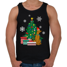 PRINTFASHION Scooby-Christmas - Férfi atléta - Fekete