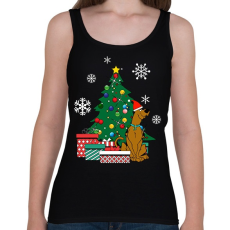 PRINTFASHION Scooby-Christmas - Női atléta - Fekete