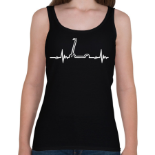 PRINTFASHION Scooter heart - Női atléta - Fekete női trikó