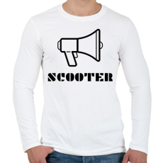 PRINTFASHION SCOOTER in the house - Férfi hosszú ujjú póló - Fehér