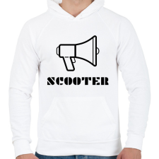 PRINTFASHION SCOOTER in the house - Férfi kapucnis pulóver - Fehér férfi pulóver, kardigán