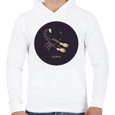PRINTFASHION Scorpio - Skorpió - Férfi kapucnis pulóver - Fehér női pulóver, kardigán