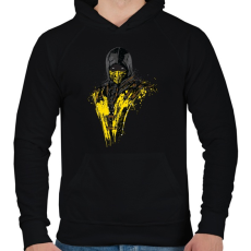 PRINTFASHION Scorpion - Férfi kapucnis pulóver - Fekete