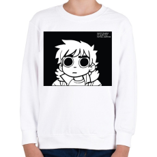 PRINTFASHION Scott Pilgrim - Gyerek pulóver - Fehér