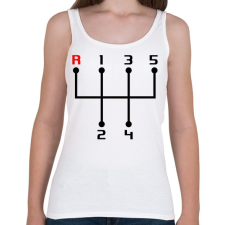 PRINTFASHION sebessegvaltó-2-2-szín - Női atléta - Fehér női trikó