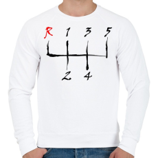 PRINTFASHION sebessegvaltó-3-2-szín - Férfi pulóver - Fehér