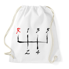 PRINTFASHION sebessegvaltó-3-2-szín - Sportzsák, Tornazsák - Fehér tornazsák