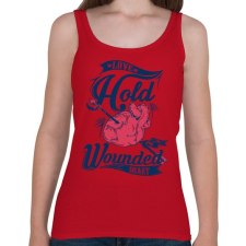 PRINTFASHION Sebesült szív - Női atléta - Cseresznyepiros női trikó