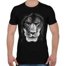 PRINTFASHION Sebhelyes arc - Férfi póló - Fekete