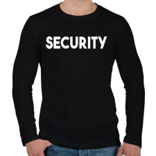 PRINTFASHION SECURITY - Férfi hosszú ujjú póló - Fekete férfi póló