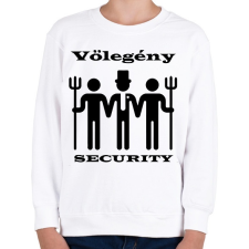PRINTFASHION Security - Gyerek pulóver - Fehér gyerek pulóver, kardigán