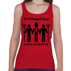 PRINTFASHION Security - Női atléta - Cseresznyepiros