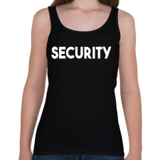 PRINTFASHION SECURITY - Női atléta - Fekete női trikó