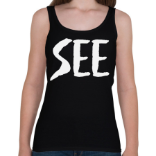 PRINTFASHION SEE - Női atléta - Fekete női trikó