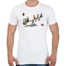 PRINTFASHION Seesaw - Férfi póló - Fehér férfi póló