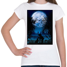 PRINTFASHION Sejtelmes holdfény - Női póló - Fehér